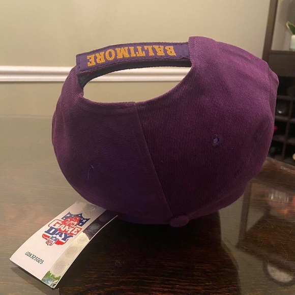 VTG 90s Baltimore Ravens Logo 7 Athletic NFL Adjustable Strapback Snapback Hat - Picture 3 of 5